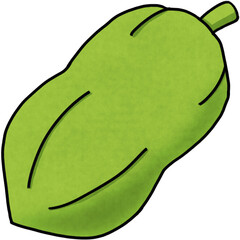 papaya fruit v.2 png