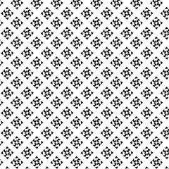 Black and white vector seamless pattern with small diamonds , star shapes ,rhombuses .Abstract black and white geometric texture .Simple minimal wide repeat background .