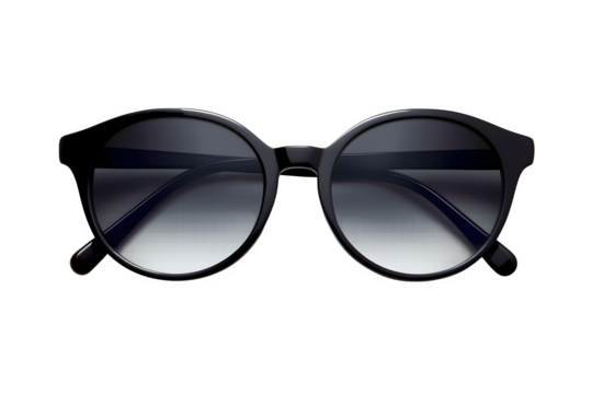 Black Frame Sunglasses, isolated on transparent background