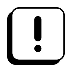 Warning Icon in Solid Style