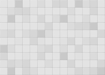 Seamless light gray tile texture with subtle tonal variation, perfect for interior surfaces, architectural visualization, or material maps, ideal for UI backgrounds, mockups, or product visualizations