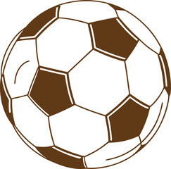 Fototapeta premium Vector seamless pattern of a 3D soccer ball with a geometric honeycomb design, isolated on a white background, perfect for sports-themed illustrations