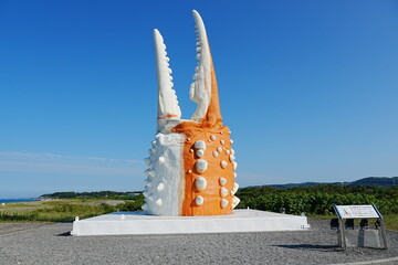 北海道紋別市カニ爪オブジェ