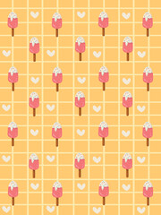 Ice cream seamless pattern design collection