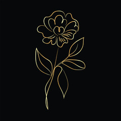 black and white flower