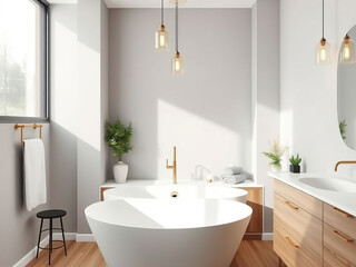 modern luxury bathroom interior