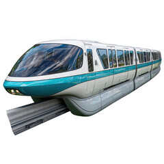 Obraz premium Monorail isolated on white and transparent background.