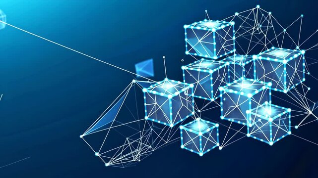 abstract blue background with waves