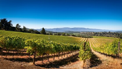 Obraz premium napa valley vineyard view