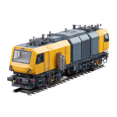 Obraz premium Road-rail vehicle isolated on white and transparent background.