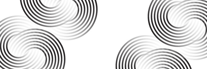 Abstract modern bright green gradient background with glowing neon circle lines element and halftone dots decoration. Trendy simple texture creative design. Suit for presentation, website