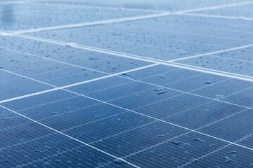 Solar cell photovoltaic panels technology for renewable energy solution on roof. Electrical energy obtained from nature sunlight clean renewable energy.