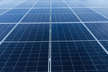 Solar cell photovoltaic panels technology for renewable energy solution on roof. Electrical energy obtained from nature sunlight clean renewable energy.
