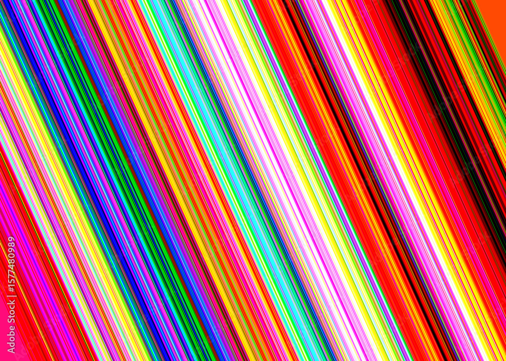 Fototapete vibrant diagonal stripes in a rainbow of colors create a dynamic and energetic abstract background p