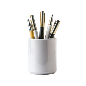 pen holder png desk pen holder cup PNG writing utensil organizer PNG office supply cup PNG transparent background image