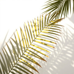 shadow overlay effects,realistic palm leaf shadow on transparent background,Natural shadow of tropical palm branch,mockup of shadow for product presentation, backdrop,Summer sunlight and shadow overla