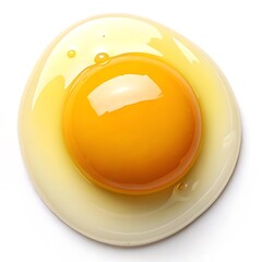 Raw Egg Yolk and White Spread Out egg white food