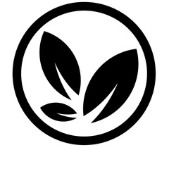 Black leaf png, natural plant leaf, leaf graphic logo
