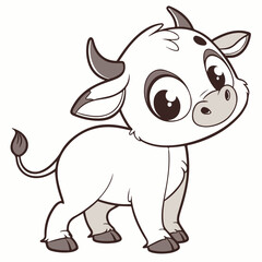 Cute cartoon of a happy baby cow, representing farm life, childhood joy, and animal friendship.
Perfect for storybooks, educational farm materials, or children's visuals