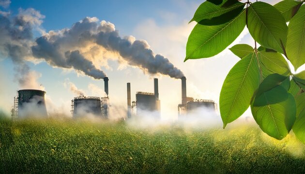 air pollution and leaves