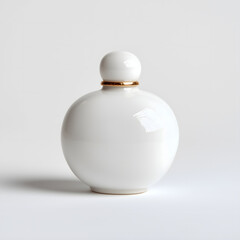 Elegant White Porcelain Ceramic Bottle - Luxury Vintage Decorative Gift for Minimalist Home Decor