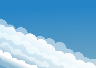 Abstract Cloudy sky colorful background design for using wallpapers, cards, social media posts, presentations, etc.