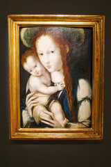 Segovia, Spain - 3 March, 2025: Religious art on display in the galleries of Segovia Cathedral