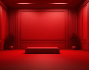 red room studio 3d rendering