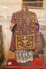 Segovia, Spain - 3 March, 2025: Religious art on display in the galleries of Segovia Cathedral