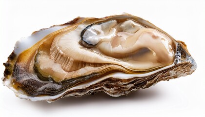 Naklejka premium american oyster isolated on white background
