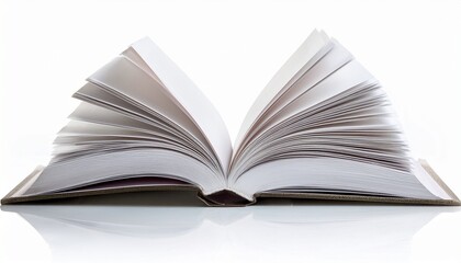 Fototapeta premium blank book isolated on white background