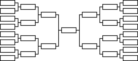 Gaming tournament bracket line icon. Soccer championship scheme vector. Match schedule playoff tournament board chart for sports, competition and event planning visuals. Sign for apps or web design.