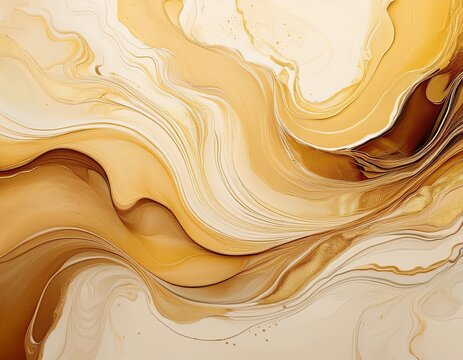 beige yellow abstract liquid inkscape marble background