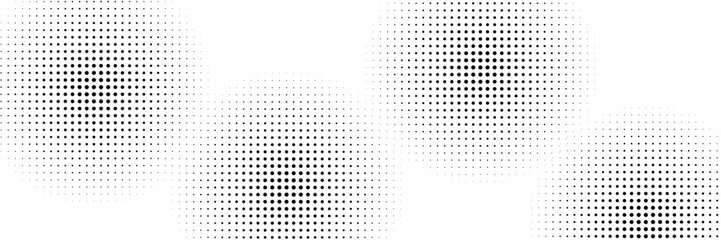 Halftone dots gradient vector illustration isolated on a white background, perfect for use as a background element