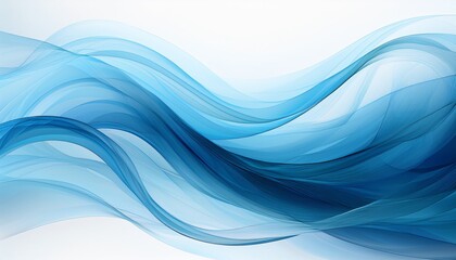 Fototapeta premium abstract background transparent light blue waves