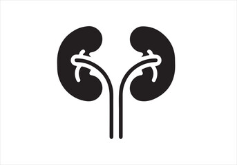 Anatomy Glyph Icons – Human Body Parts and Medical Symbol Vector Set