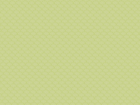 Seamless green wave pattern background inspired by traditional Japanese "seigaiha" design. This abstract scale-like motif is perfect for digital backgrounds, textiles, product packaging, or nature-ins