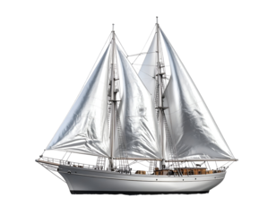 Elegant Sailboat 3D Render