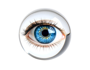 Surreal Eye in Orb Illustration