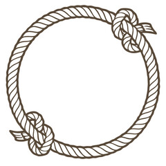 vector illustration of a rope