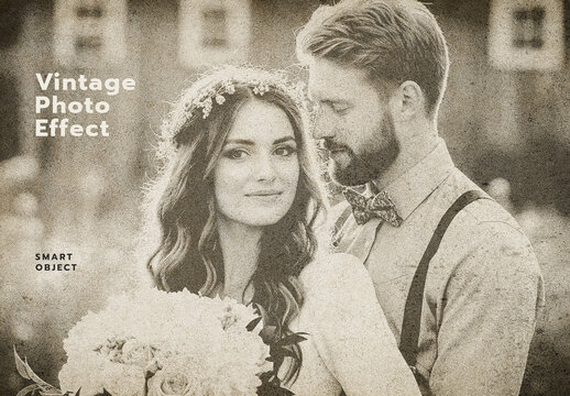 Vintage Grain Aged Photo Effect