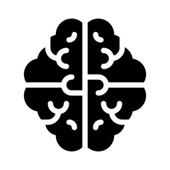 brain glyph icon
