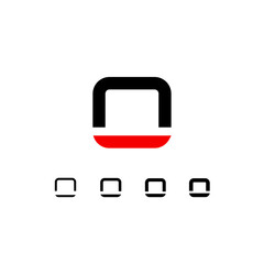 Obraz premium Technical logo number 0, digital cyber numeral set