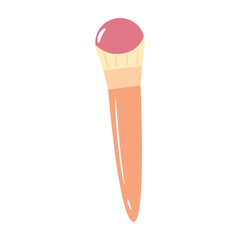 Makeup Brush Illustration for Beauty and Cosmetics