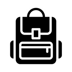 paintball backpack glyph icon