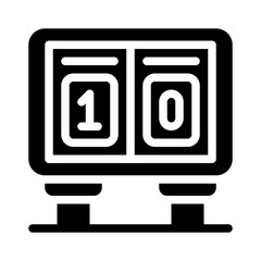 paintball scoreboard glyph icon