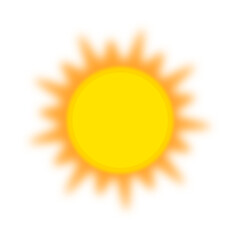 yellow sun vector illustration