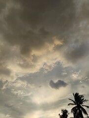 sunset in the clouds