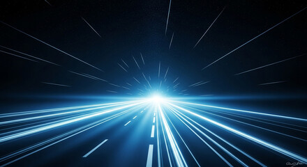 Abstract speed light trail highway road motion blur background wallpaper design