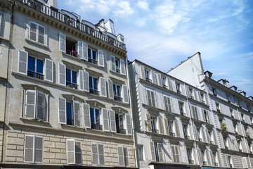 Paris, beautiful building, rue du Chateau-d’eau,  in the 10e arrondissement
